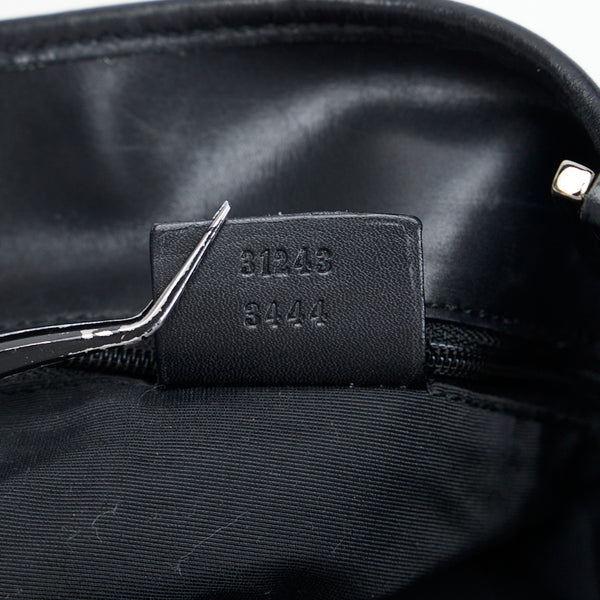 グッチ GGキャンバス トートバッグ ショルダーバッグ 31243 ブラック キャンバス レザー レディース GUCCI 【中古】