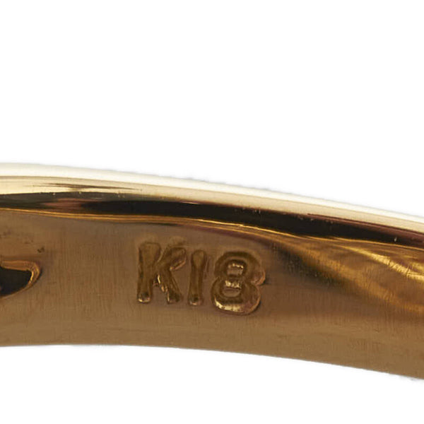 K18YG イエローゴールド ルビー0.81ct ダイヤ0.61ct リング 指輪 レディース 9.5号 【中古】