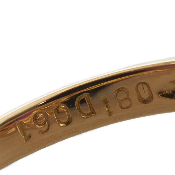 K18YG イエローゴールド ルビー0.81ct ダイヤ0.61ct リング 指輪 レディース 9.5号 【中古】