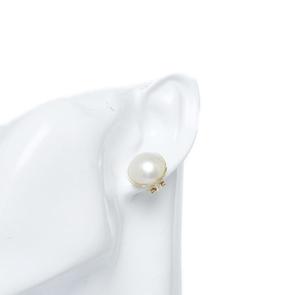 K18YG イエローゴールド マベパール約14.5mm イヤリング レディース 【中古】