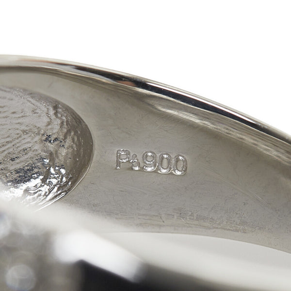 Pt900 プラチナ ブラウンダイヤ0.31ct ダイヤ1.24ct リング 指輪 レディース 17号 【中古】