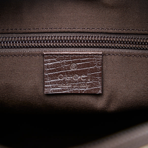 グッチ GGスプリーム 斜め掛け ショルダーバッグ 141198 ブラウン ベージュ PVC レザー レディース GUCCI 【中古】