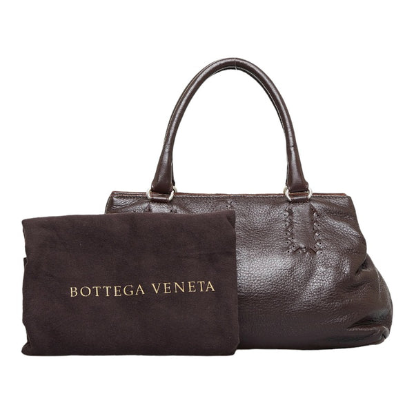 ボッテガヴェネタ ハンドバッグ ブラウン レザー レディース BOTTEGAVENETA 【中古】