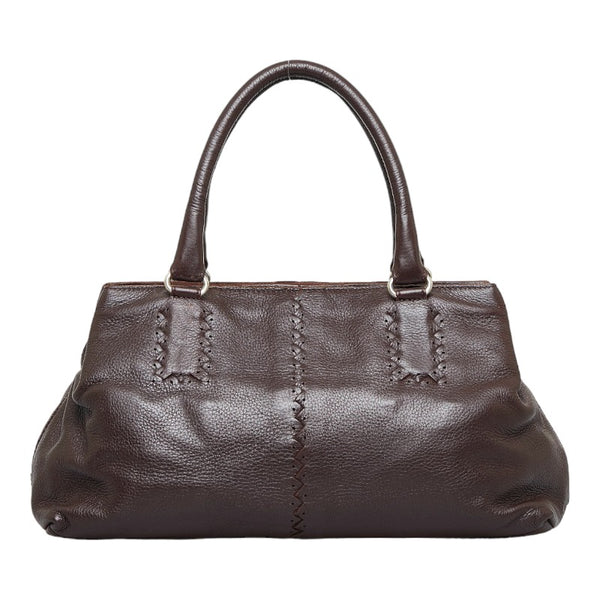 ボッテガヴェネタ ハンドバッグ ブラウン レザー レディース BOTTEGAVENETA 【中古】