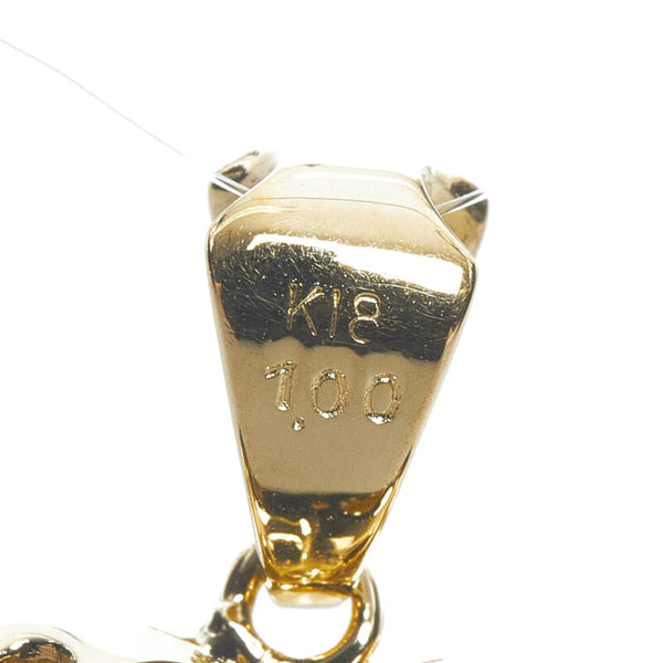 K18YG イエローゴールド ダイヤ1.00ct ハート ペンダントトップ レディース 【中古】