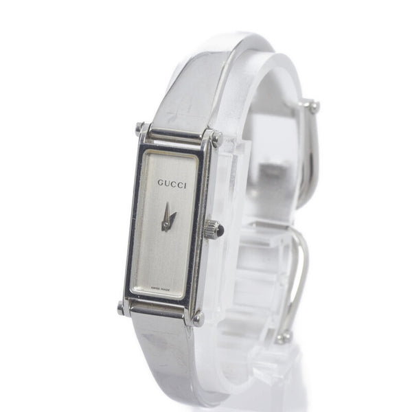 グッチ 腕時計 1500L クオーツ シルバー文字盤 ステンレススチール レディース GUCCI 【中古】