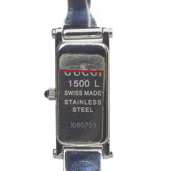 グッチ 腕時計 1500L クオーツ シルバー文字盤 ステンレススチール レディース GUCCI 【中古】