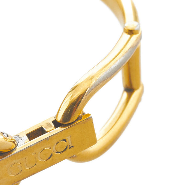 グッチ 腕時計 1500 クオーツ ゴールド文字盤 ステンレススチール レディース GUCCI 【中古】