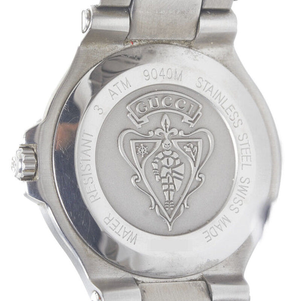 グッチ 腕時計 9040M クオーツ ブラック文字盤 ステンレス メンズ GUCCI 【中古】