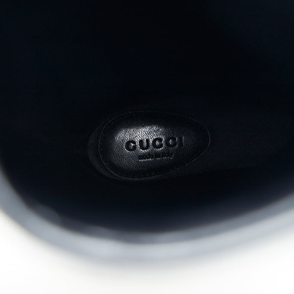 グッチ グッチシマ レインブーツ ブラック ラバー レディース GUCCI 【中古】