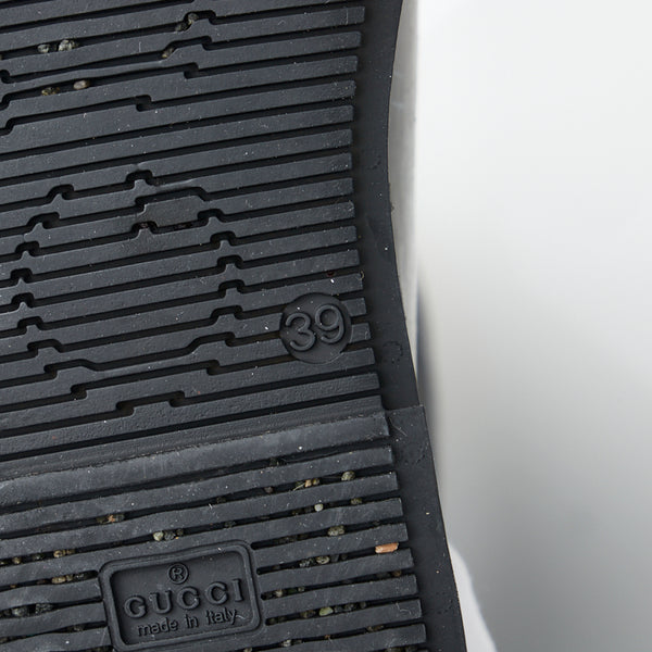 グッチ グッチシマ レインブーツ ブラック ラバー レディース GUCCI 【中古】