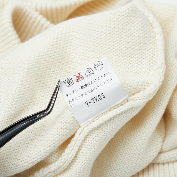ディオール スポーツ ヴィンテージ ニットカーディガン ベスト サイズ:M ホワイト コットン レディース Dior 【中古】