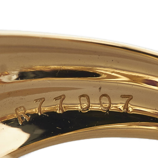 K18YG イエローゴールド ルビー0.77ct ダイヤ0.07ct リング 指輪 レディース 13号 【中古】