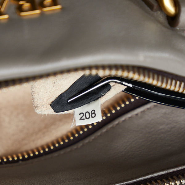 プラダ ハンドバッグ ショルダーバッグ 2WAY BN1904 グレージュ ゴールド レザー レディース PRADA 【中古】