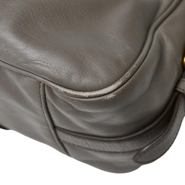 プラダ ハンドバッグ ショルダーバッグ 2WAY BN1904 グレージュ ゴールド レザー レディース PRADA 【中古】