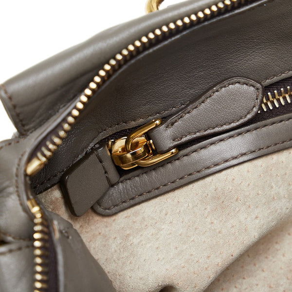 プラダ ハンドバッグ ショルダーバッグ 2WAY BN1904 グレージュ ゴールド レザー レディース PRADA 【中古】