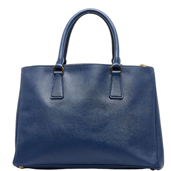 プラダ ガレリア サフィアーノ ハンドバッグ ショルダーバッグ 2WAY BN2274 ネイビー レザー レディース PRADA 【中古】