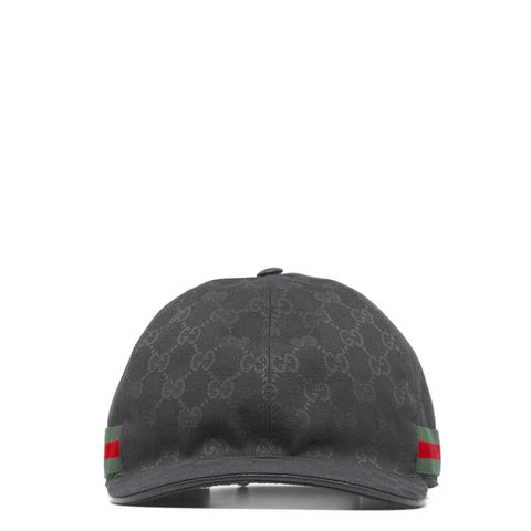 グッチ オリジナルGGキャンバス ベースボール キャップ 200035 ブラック キャンバス メンズ GUCCI 【中古】