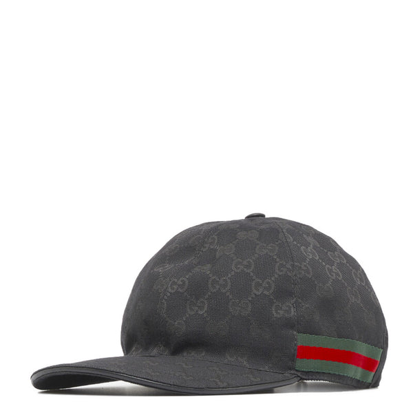 グッチ オリジナルGGキャンバス ベースボール キャップ 200035 ブラック キャンバス メンズ GUCCI 【中古】