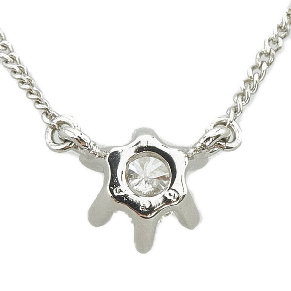 Pt850 プラチナ ダイヤ0.29ct ネックレス レディース 【中古】