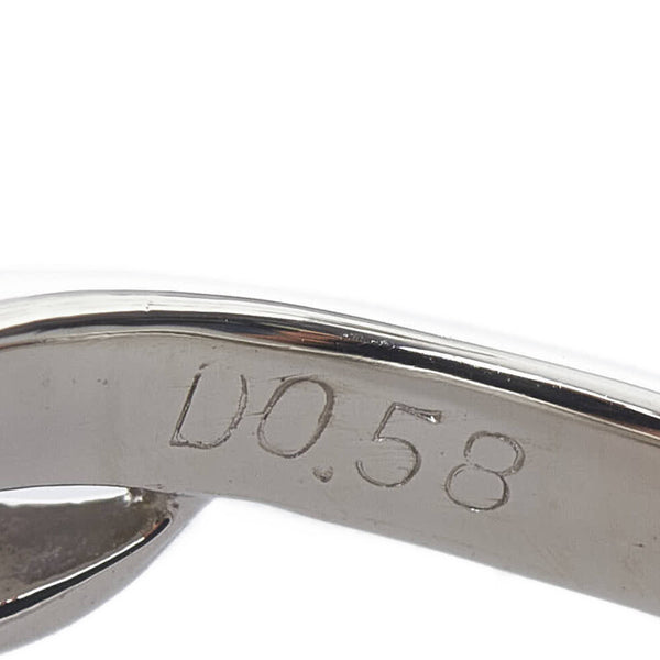 Pt900 プラチナ パール10.7mm ダイヤ0.58ct リング 指輪 レディース 16号 【中古】