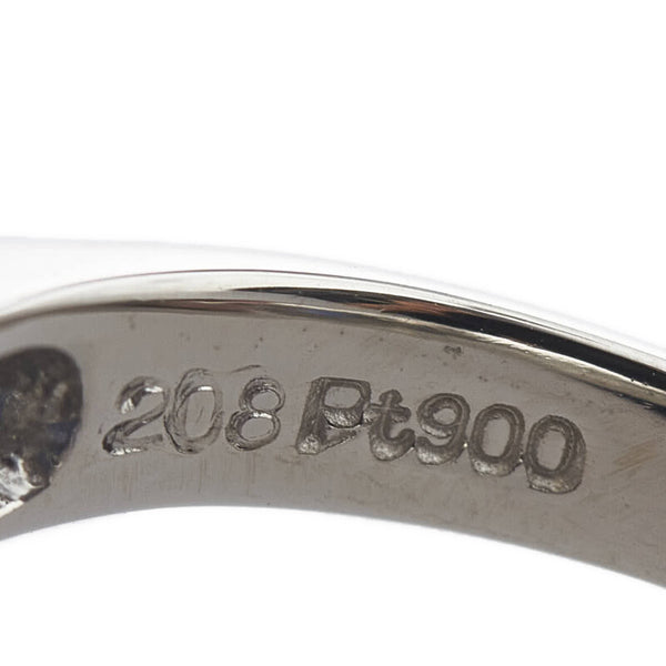 Pt900 プラチナ サファイア2.08ct ダイヤ0.54ct リング 指輪 レディース 12号 【中古】