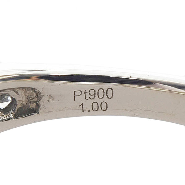 Pt900 プラチナ ダイヤ1.00ct エタニティー リング 指輪 レディース 12号 【中古】