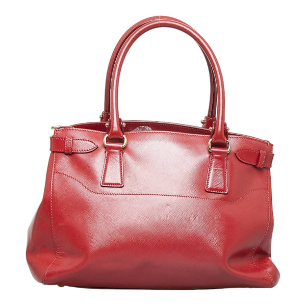 サルヴァトーレフェラガモ ガンチーニ ハンドバッグ レッド レザー レディース Salvatore Ferragamo 【中古】