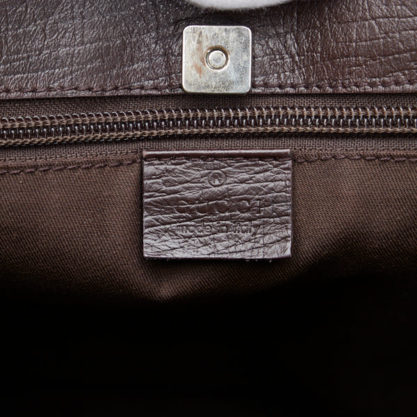 グッチ GGスプリーム トートバッグ ショルダーバッグ 114288 ベージュ ブラウン PVC レザー レディース GUCCI 【中古】