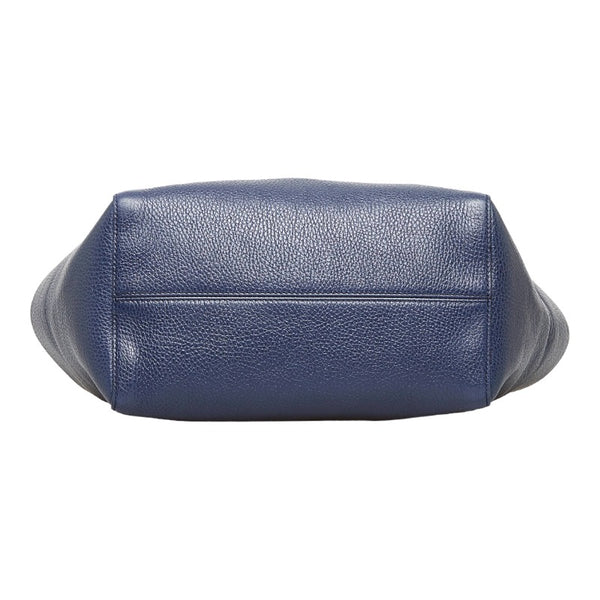 グッチ スウィング ハンドバッグ トートバッグ 354408 ブルー レザー レディース GUCCI 【中古】