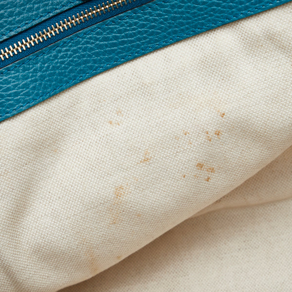 グッチ スウィング ハンドバッグ トートバッグ 354408 ブルー レザー レディース GUCCI 【中古】