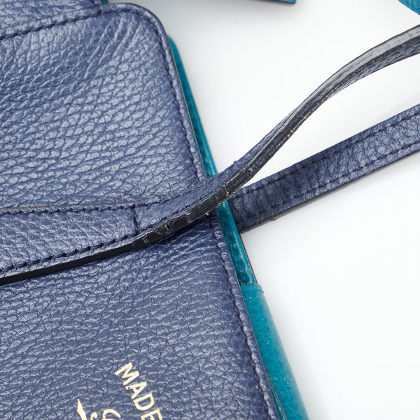 グッチ スウィング ハンドバッグ トートバッグ 354408 ブルー レザー レディース GUCCI 【中古】