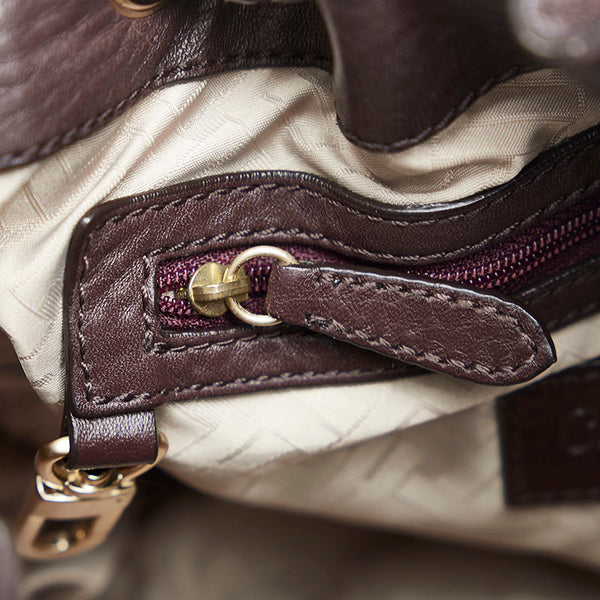 コールハーン ハンドバッグ ブラウン レザー レディース COLE HAAN 【中古】