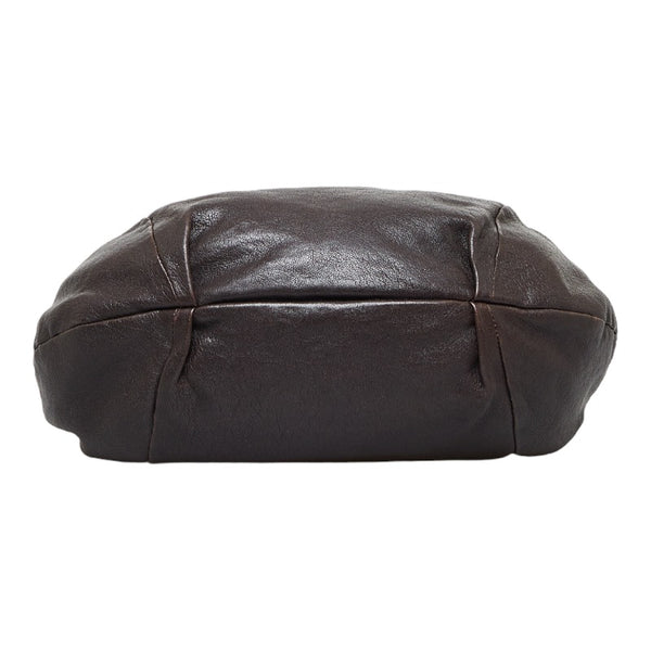 サルヴァトーレフェラガモ ヴァラリボン ハンドバッグ AB-21 C786 ブラウン レザー レディース Salvatore Ferragamo 【中古】