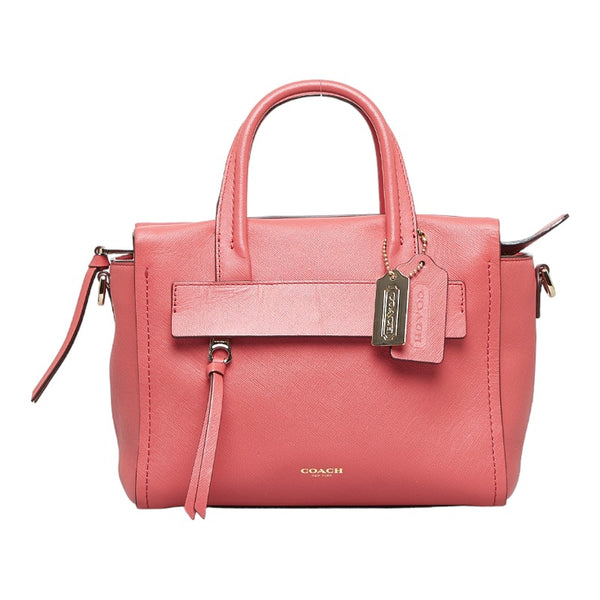 コーチ ショルダーバッグ ハンドバッグ 2WAY 30146 ピンク レザー サフィアーノ レディース COACH 【中古】