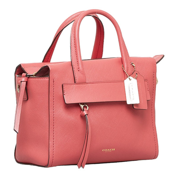 コーチ ショルダーバッグ ハンドバッグ 2WAY 30146 ピンク レザー サフィアーノ レディース COACH 【中古】