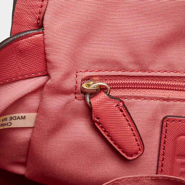 コーチ ショルダーバッグ ハンドバッグ 2WAY 30146 ピンク レザー サフィアーノ レディース COACH 【中古】