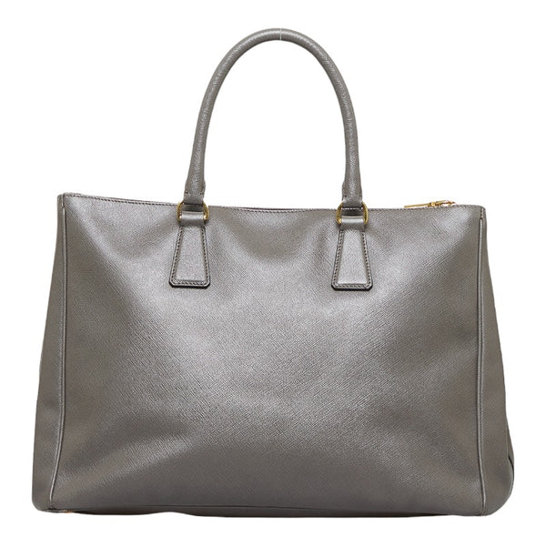 プラダ サフィアーノ  ガレリア ハンドバッグ ショルダーバッグ BN1786 グレージュ ゴールド レザー レディース PRADA 【中古】