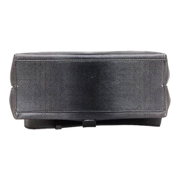 サルヴァトーレフェラガモ ガンチーニ グラデーション ハンドバッグ リュックサック２WAY DX-218674 ブラック ホワイト レザー レディース Salvatore Ferragamo 【中古】