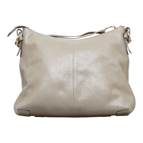 クロエ 斜め掛け ショルダーバッグ グレー レザー スウェード レディース Chloe 【中古】