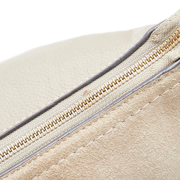 クロエ 斜め掛け ショルダーバッグ グレー レザー スウェード レディース Chloe 【中古】