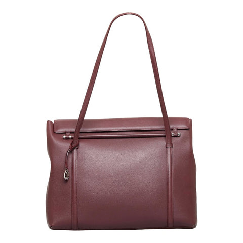 カルティエ マストライン トートバッグ ショルダーバッグ ボルドー ワインレッド レザー レディース CARTIER 【中古】