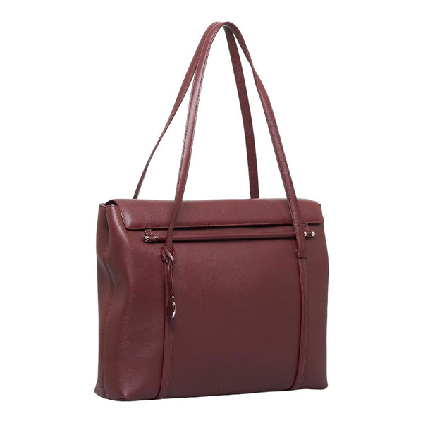 カルティエ マストライン トートバッグ ショルダーバッグ ボルドー ワインレッド レザー レディース CARTIER 【中古】