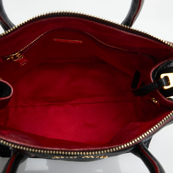 ミュウミュウ ハンドバッグ ブラック レザー レディース MIUMIU 【中古】
