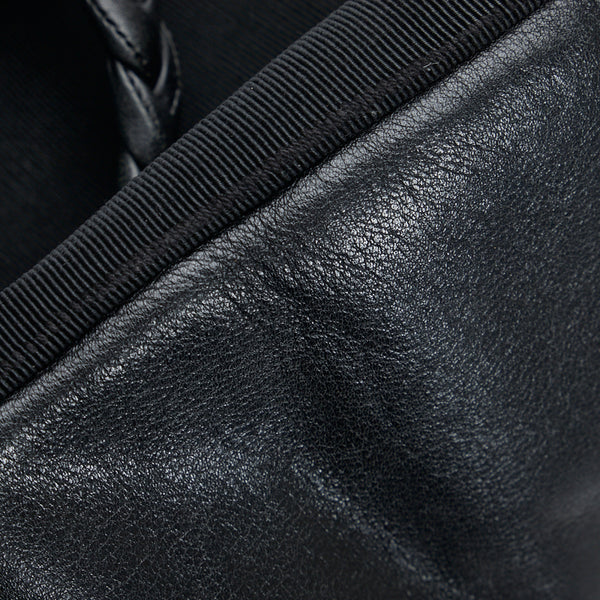 サルヴァトーレフェラガモ ヴァラ トートバッグ ブラック キャンバス レザー レディース Salvatore Ferragamo 【中古】