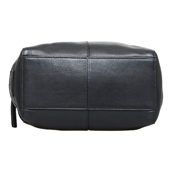 コールハーン ボストンバッグ ハンドバッグ ブラック ゴールド レザー レディース COLE HAAN 【中古】