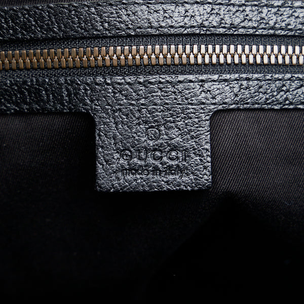 グッチ GGキャンバス ハンドバッグ トートバッグ 115517 ブラック キャンバス レザー レディース GUCCI 【中古】