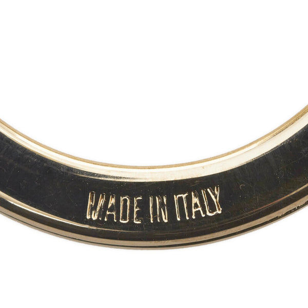 グッチ インターロッキングG ラインストーン チャーム キーホルダー キーリング ブラック プラスチック レディース GUCCI 【中古】