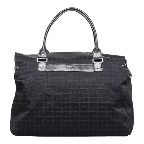 ケイトスペード ボストンバッグ ハンドバッグ ブラック キャンバス レザー レディース Kate Spade 【中古】