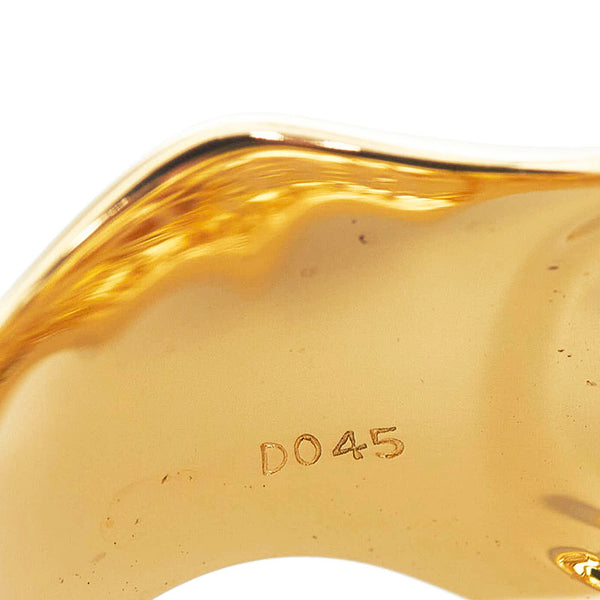 K18YG イエローゴールド パール12.1mm ダイヤ0.45ct ゴールデンパール リング 指輪 レディース 12.5号 【中古】